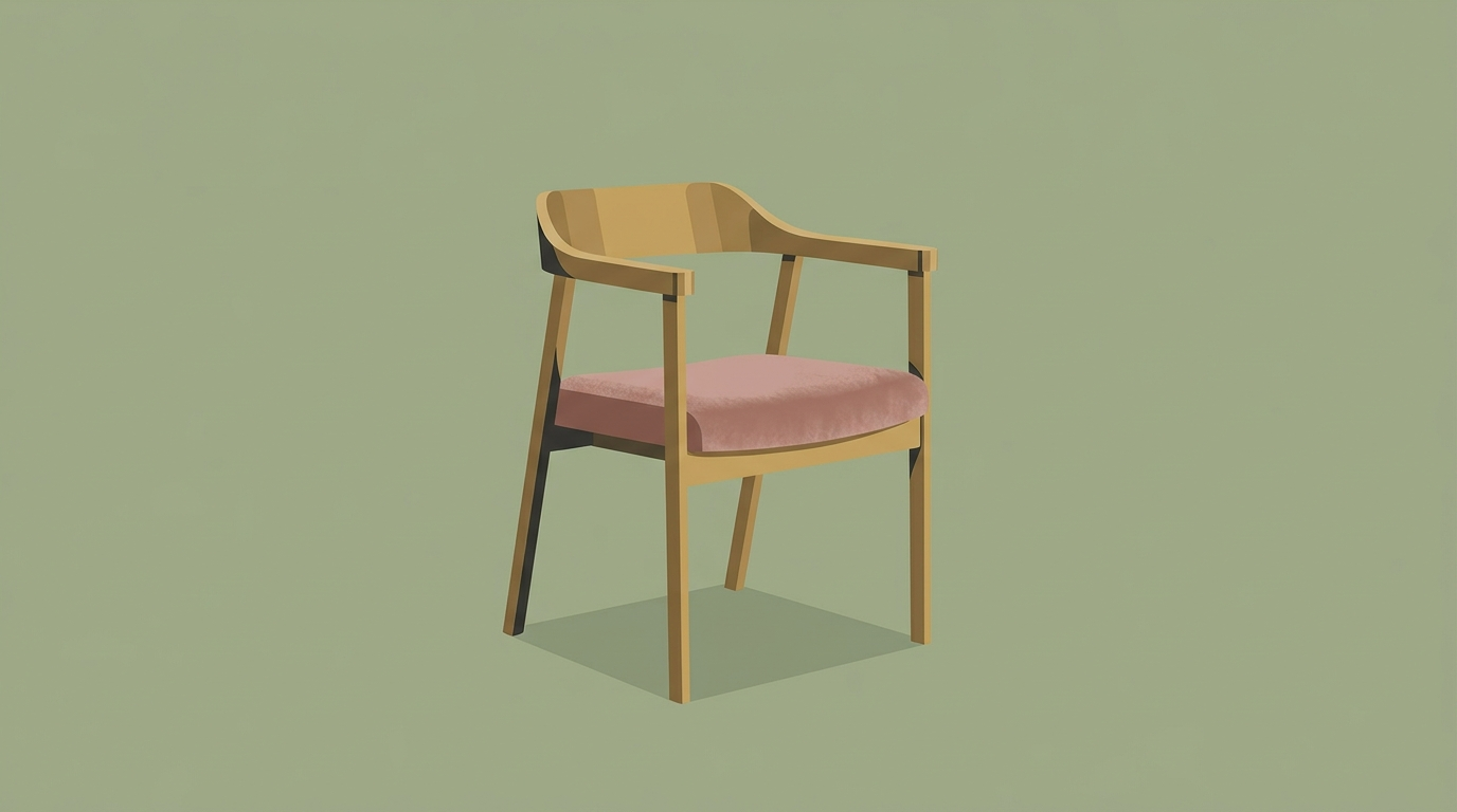Vintage brass chair